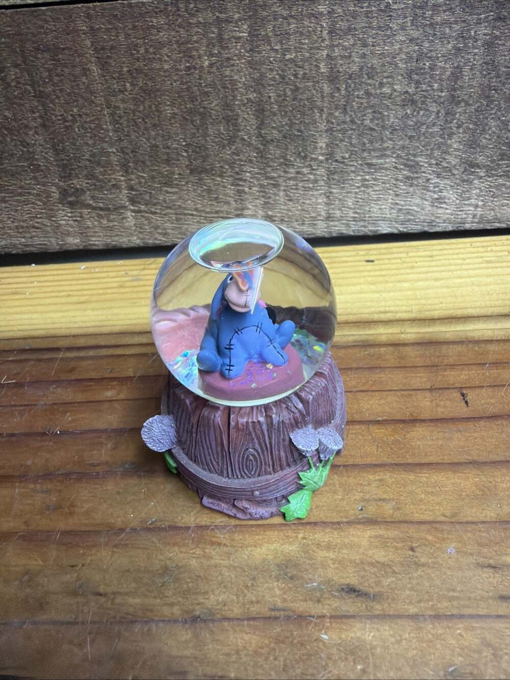 Disney Eeyore with Butterfly on Nose Winnie the Pooh Mini Snowglobe